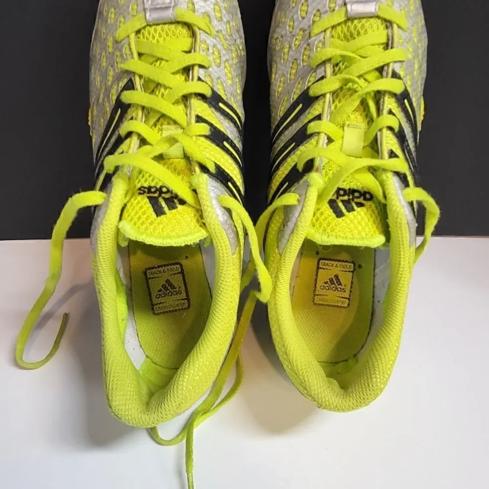 Adidas Men's Silver & Yellow Sneakers